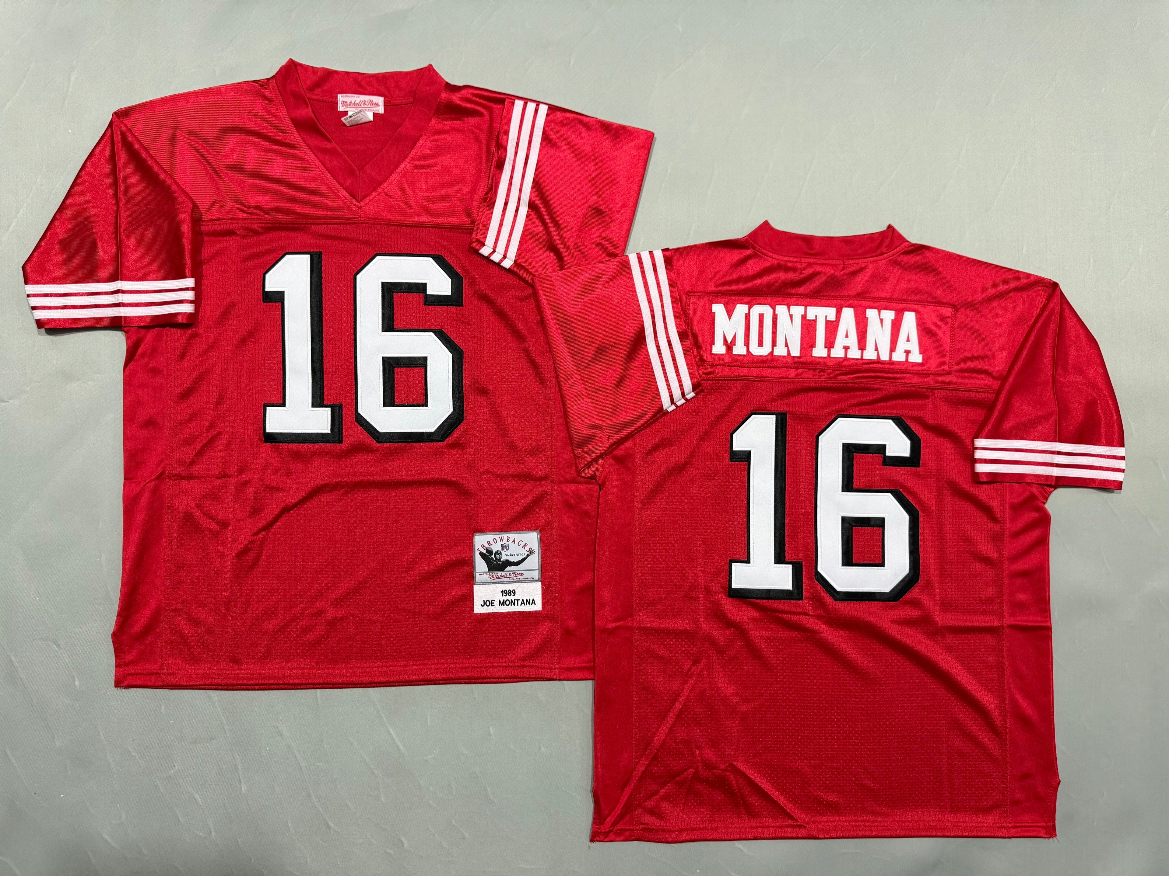 Joe Montana San Francisco 49ers Authentic Throwback Retired Player Jersey