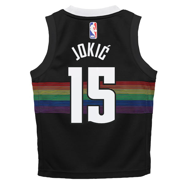 Nikola Jokić Denver Nuggets Nike Preschool 2025/26 City Edition Swingman Jersey - Black