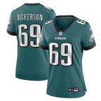 Landon Dickerson Philadelphia Eagles Nike Women's Team Game Jersey - Midnight Green