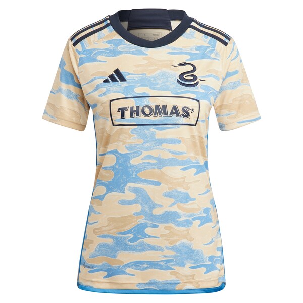 Julian Carranza Philadelphia Union adidas Women's 2024 For Philly Replica Player Jersey – Tan