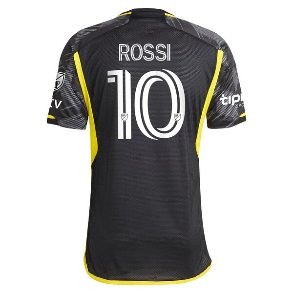 Diego Rossi Columbus Crew adidas 2024 VeloCITY Kit Authentic Player Jersey - Black