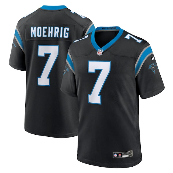 Trevon Moehrig Carolina Panthers Nike Team Game Jersey -  Black