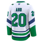 Sebastian Aho Carolina Hurricanes  Throwback Premium Jersey - White