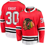 Spencer Knight Chicago Blackhawks  Home Breakaway Jersey - Red