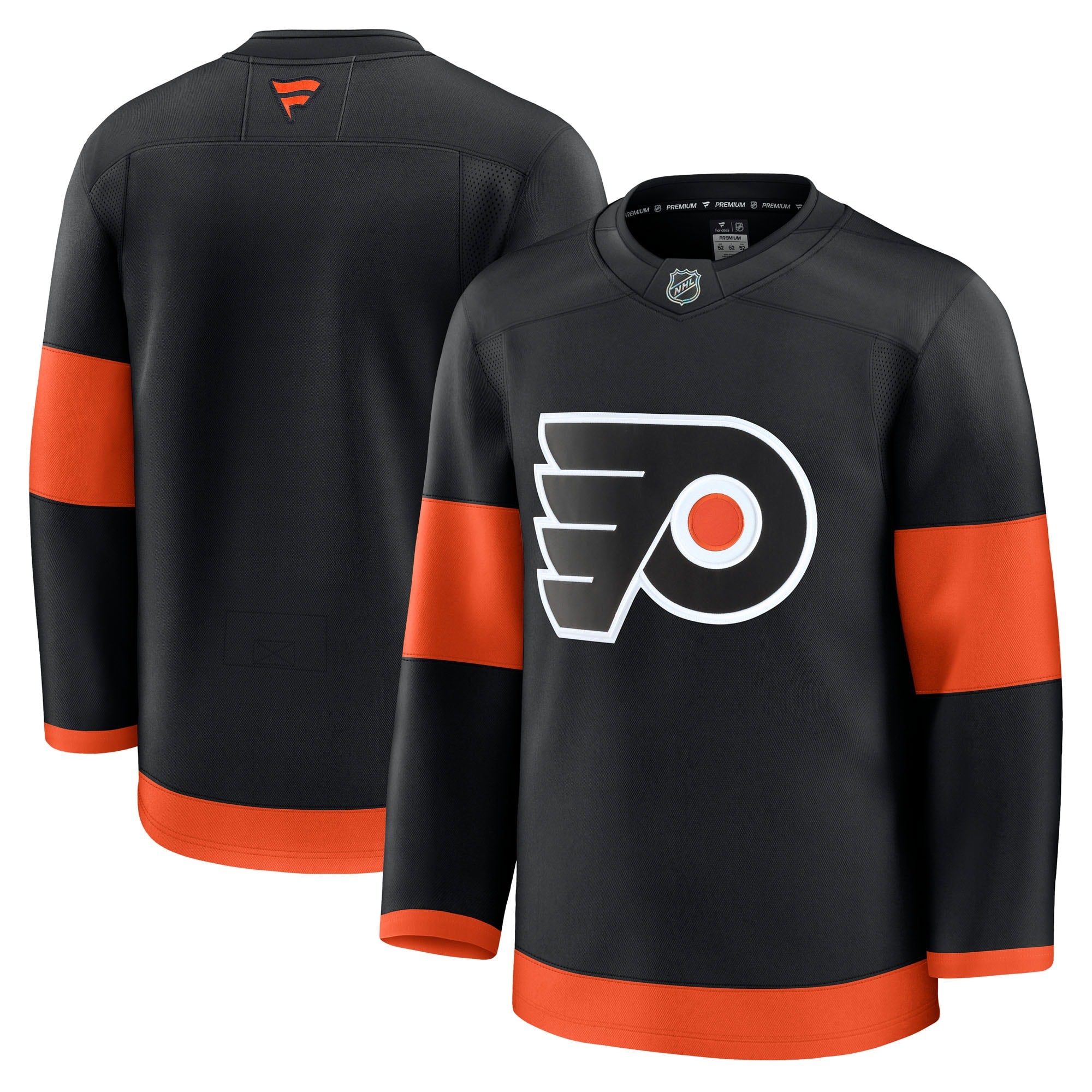 Philadelphia Flyers  Away Premium Jersey - White/Burnt Orange/Black