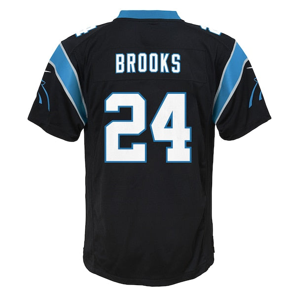 Jonathon Brooks Carolina Panthers Nike Youth Team Game Jersey - Black/Blue