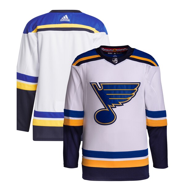 St. Louis Blues adidas Away Primegreen Authentic Jersey – White