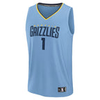 Scotty Pippen Jr. Memphis Grizzlies  Fast Break Replica Player Jersey - Statement Edition - Light Blue