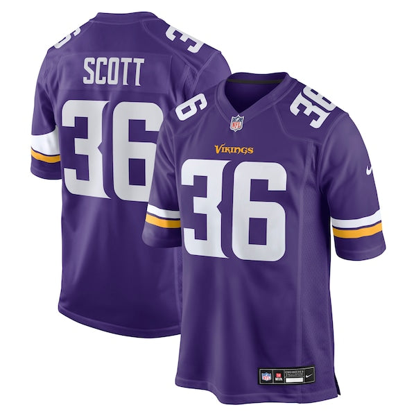 Zavier Scott Minnesota Vikings Nike Team Game Jersey -  Purple