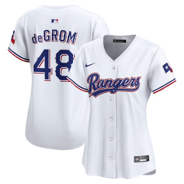 Jacob deGrom Texas Rangers Nike Women's Home Limited Player Jersey - White