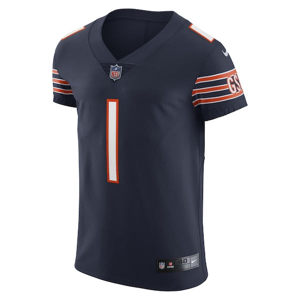 Justin Fields Chicago Bears Nike Vapor Elite Jersey - Navy