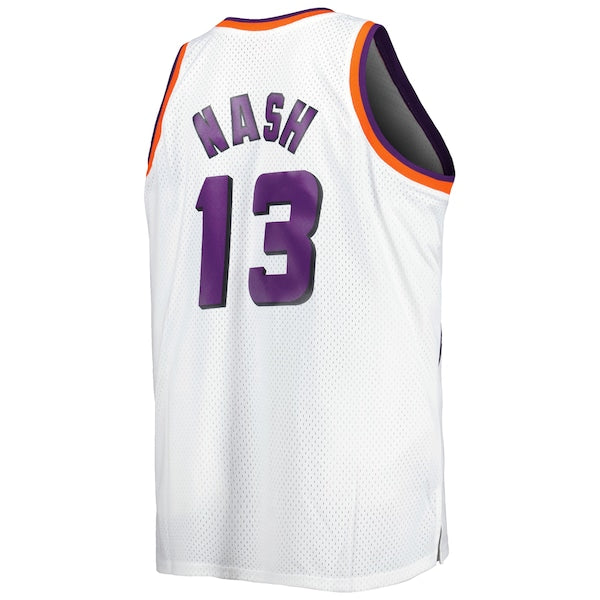 Steve Nash Phoenix Suns Big & Tall Hardwood Classics 1996/97 Swingman Jersey - White/Black