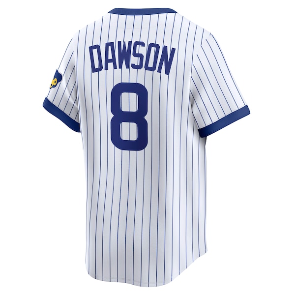 Andre Dawson Chicago Cubs Nike Throwback Cooperstown Collection Limited Jersey - White