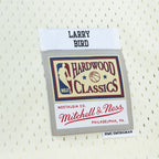Larry Bird Boston Celtics  Chainstitch Swingman Jersey - Cream