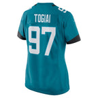 Tommy Togiai Jacksonville Jaguars Nike Women's Team Game Jersey -  Teal