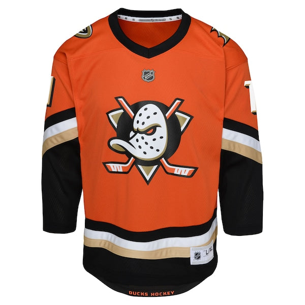 Trevor Zegras Anaheim Ducks Youth Replica Player Jersey - Orange
