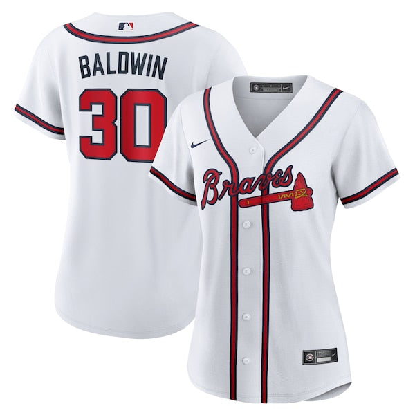 Drake Baldwin Atlanta Braves Nike Women's Home Replica Jersey - White
