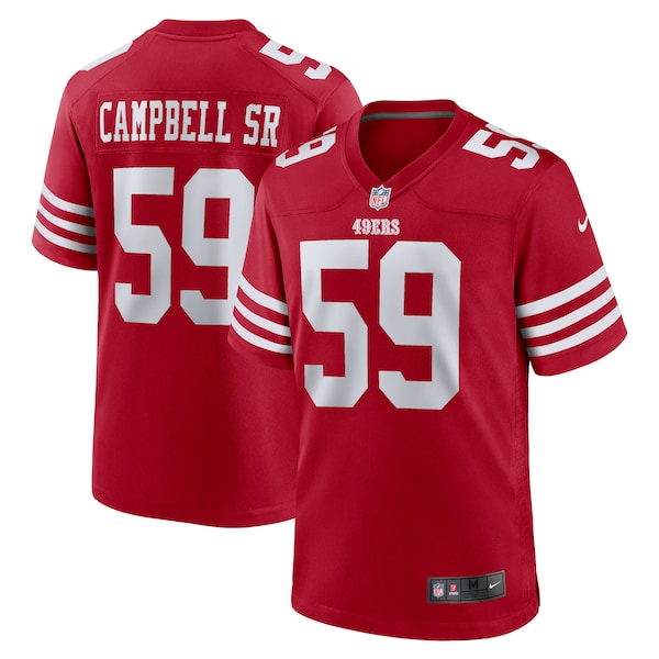 De'Vondre Campbell San Francisco 49ers Nike  Game Jersey -  Scarlet