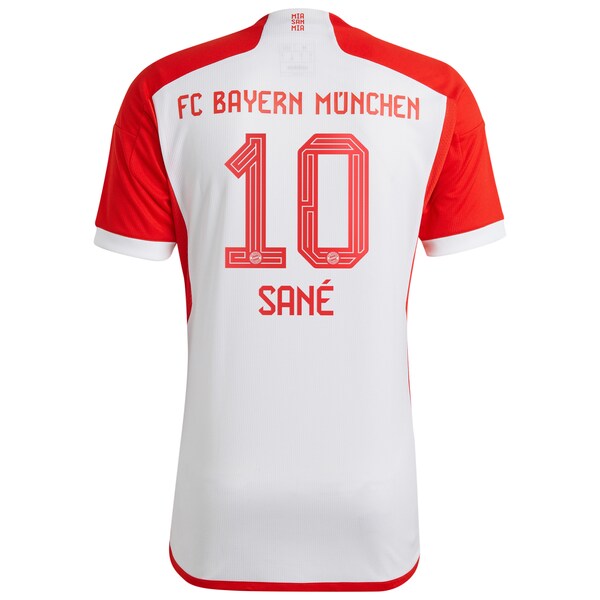 Leroy Sané Bayern Munich adidas 2023/24 Home Replica Jersey - White