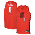 Damian Lillard Portland Trail Blazers Jordan Brand Youth Swingman Jersey - Statement Edition - Red