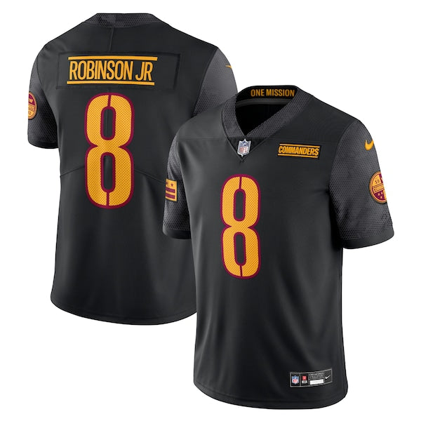 Brian Robinson Jr. Washington Commanders Nike  Vapor Untouchable Limited Jersey - Black/Burgundy