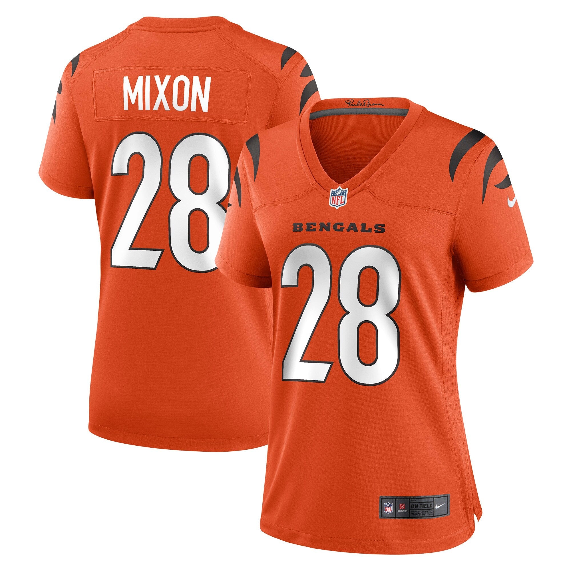 Joe Mixon Cincinnati Bengals Women's Nike Game Jersey - Black/Orange