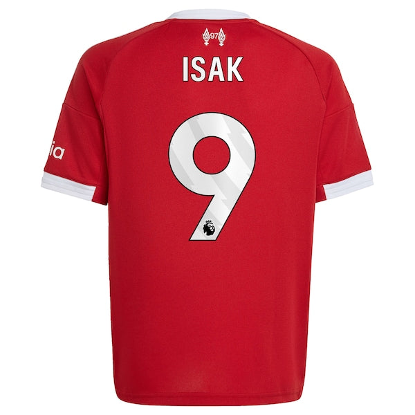 Alexander Isak Liverpool adidas Youth 2025/26 Home Replica Player Jersey - Red/Green