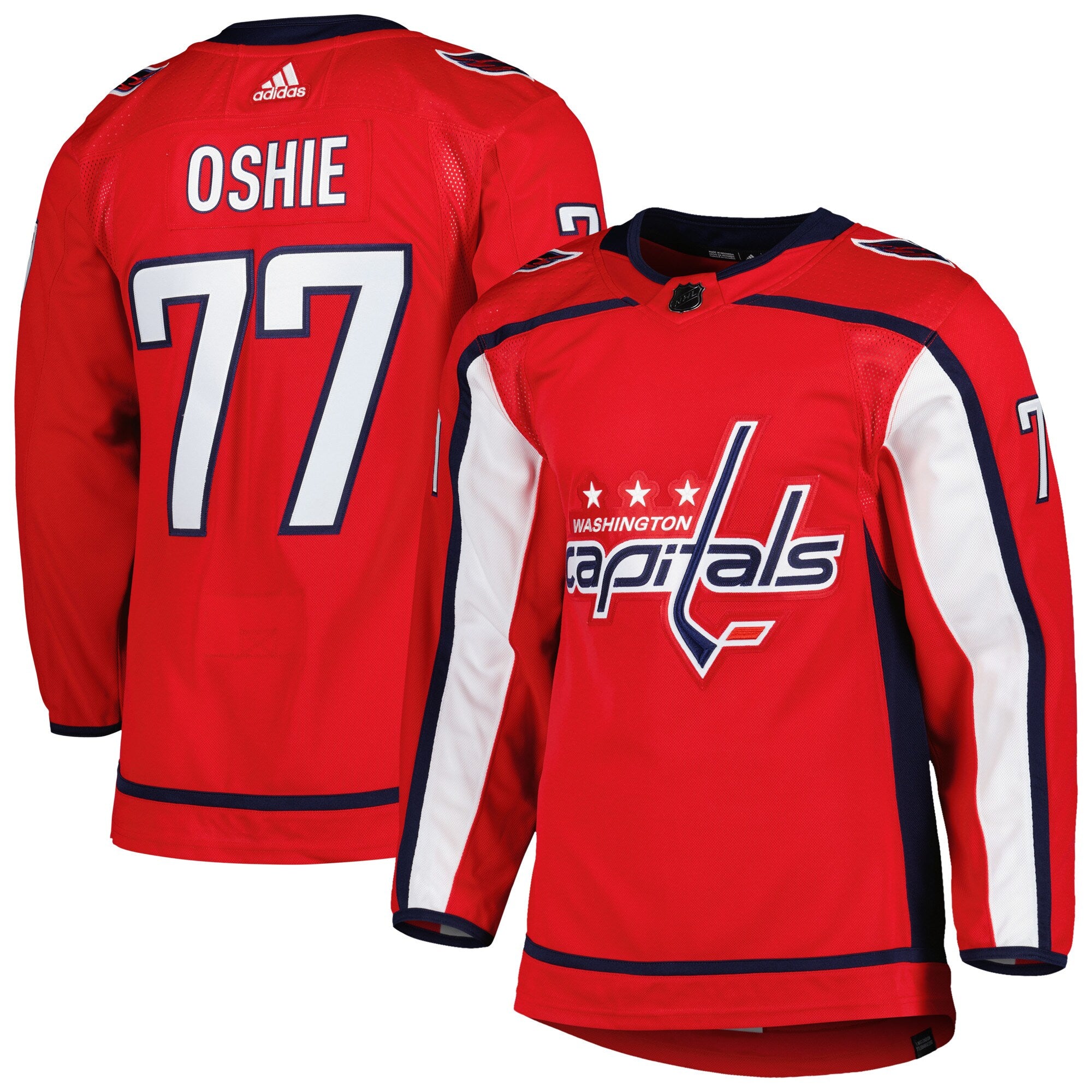 TJ Oshie Washington Capitals adidas Alternate Primegreen Authentic Player Jersey - Navy/Red