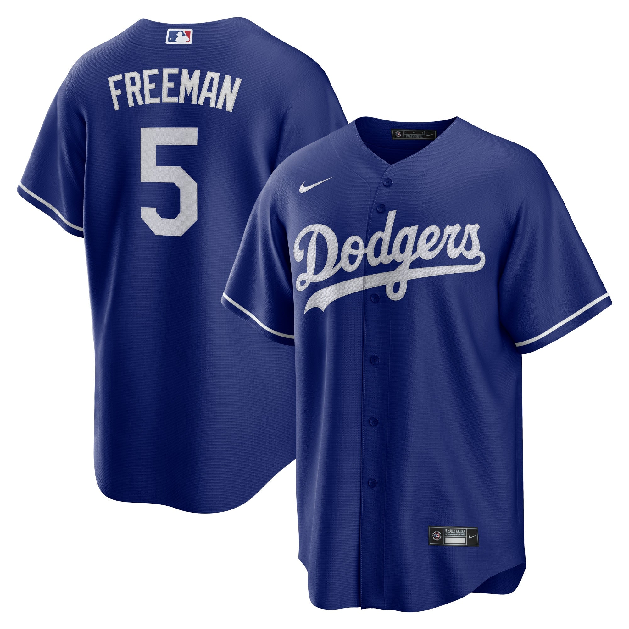 Freddie Freeman Los Angeles Dodgers Nike Road Replica Player Jersey - Gray/Royal/White