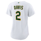 Khris Davis Oakland Athletics Nike Women's Home Replica Player Jersey - White/Green