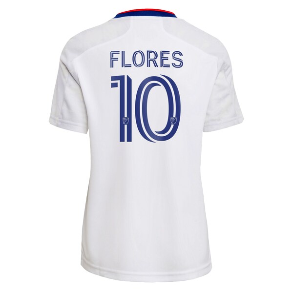 Edison Flores D.C. United adidas Women's 2022 The Marble Replica Player Jersey - White