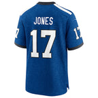 Daniel Jones Indianapolis Colts Nike Alternate 2 Indiana Nights Game Jersey -  Heather Royal/Royal