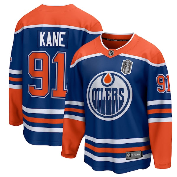 Evander Kane Edmonton Oilers  2025 Stanley Cup Final Home Breakaway Jersey - Royal