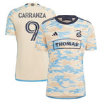 Julian Carranza Philadelphia Union adidas 2024 For Philly Replica Player Jersey – Tan