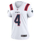 Bailey Zappe New England Patriots Nike Women's Game Player Jersey - White/Navy/Red