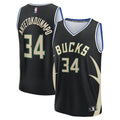 Giannis Antetokounmpo Milwaukee Bucks  Youth Fast Break Replica Player Jersey - Statement Edition - Black