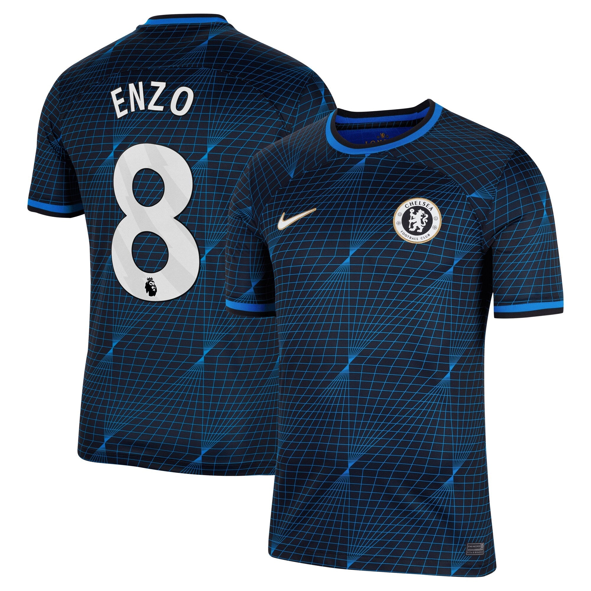 Enzo Fernández Chelsea Nike 2023/24 Home Stadium Replica Jersey - Blue/Mint/Navy