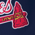 Greg Maddux Atlanta Braves Cooperstown Collection Mesh Batting Practice Button-Up Jersey - Navy