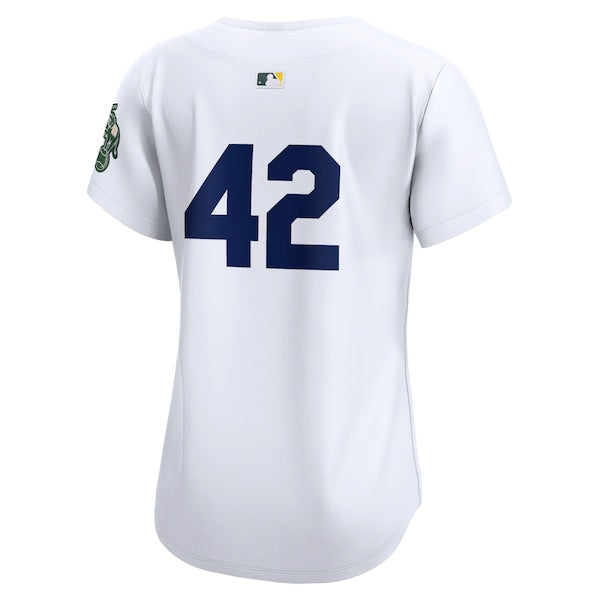 Oakland Athletics Nike Women's 2024 Jackie Robinson Day Home Limited Jersey – White