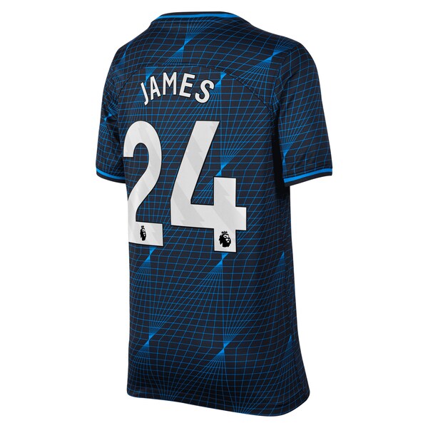 Reece James Chelsea Nike Youth 2023/24 Away Stadium Replica Player Jersey - Navy
