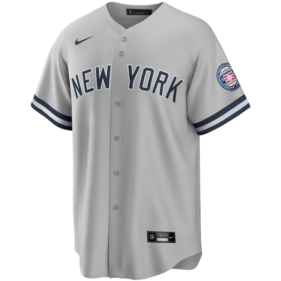 Derek Jeter New York Yankees Nike 2020 Hall of Fame Induction Road Replica Player Name Jersey - Gray