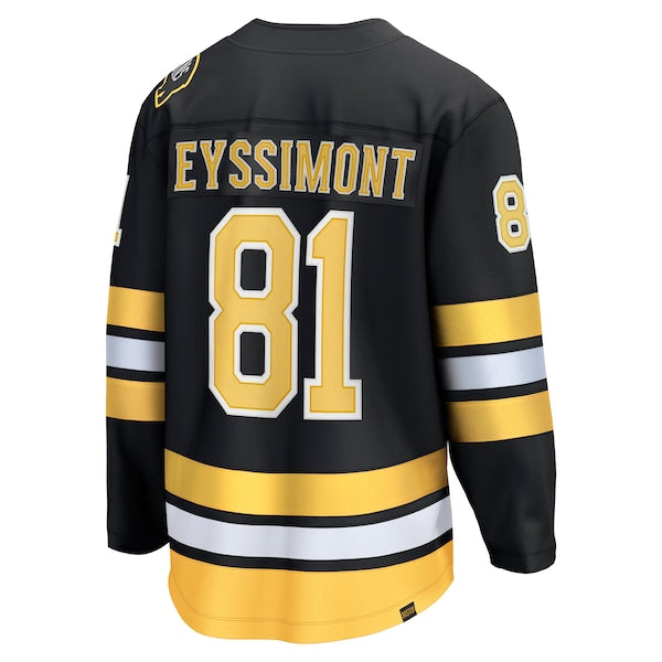 Michael Eyssimont Boston Bruins  Home Breakaway Player Jersey - Black