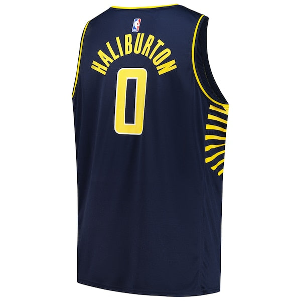 Tyrese Haliburton Indiana Pacers  Big & Tall Fast Break Jersey - Icon Edition - Navy