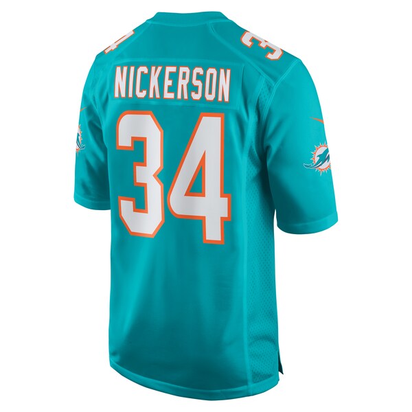 Parry Nickerson Miami Dolphins Nike Team Game Jersey -  Aqua