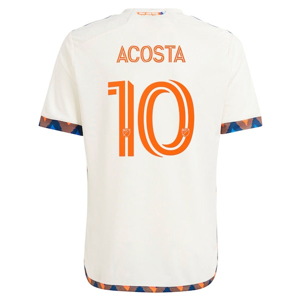 Luciano Acosta FC Cincinnati adidas Youth 2024 The Canvas Kit Replica Player Jersey - White
