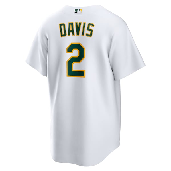 Khris Davis Athletics Nike Home Replica Player Name Jersey - White