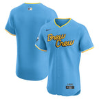 Milwaukee Brewers Nike City Connect Elite Jersey - Powder Blue
