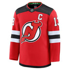 Nico Hischier New Jersey Devils  Home Premium Jersey - Red/Black/White