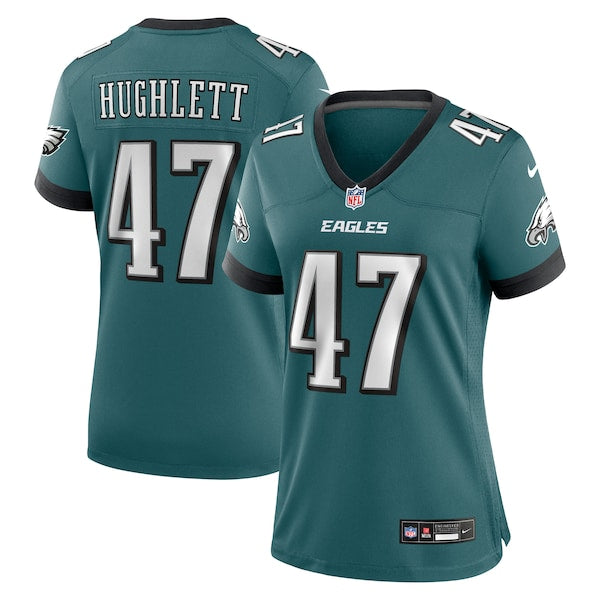 Charley Hughlett Philadelphia Eagles Nike Women's Team Game Jersey - Midnight Green