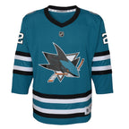 Will Smith San Jose Sharks Youth Home Replica Player Jersey - Teal